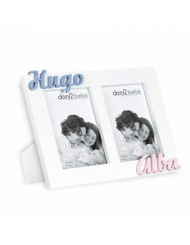 Portafotos Doble Classic Personalizado con Nombres - Dosy2