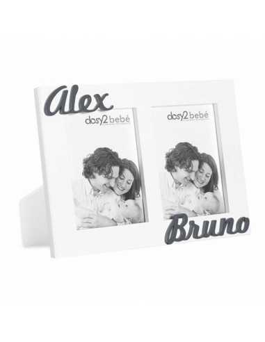 Portafotos Doble Classic Personalizado con Nombres - Dosy2