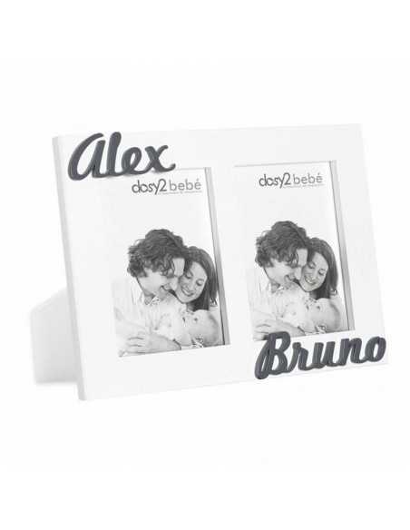 Portafotos Doble Classic Personalizado con Nombres - Dosy2