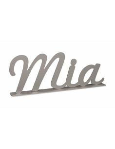 Nombre lacado en madera con peana - Decoración infantil personalizada 2