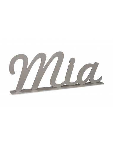 Nombre lacado en madera con peana - Decoración infantil personalizada