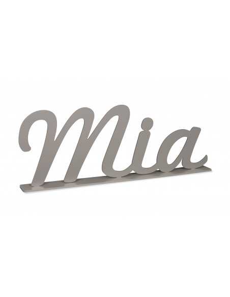 Nombre lacado en madera con peana - Decoración infantil personalizada