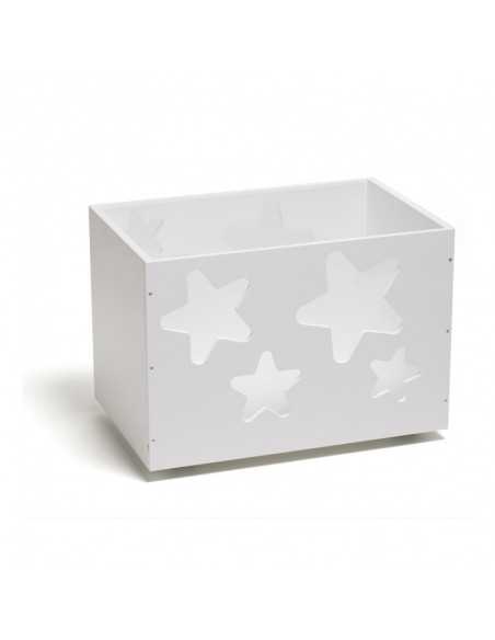 Juguetero Nature infantil de madera con ruedas - Dosy2