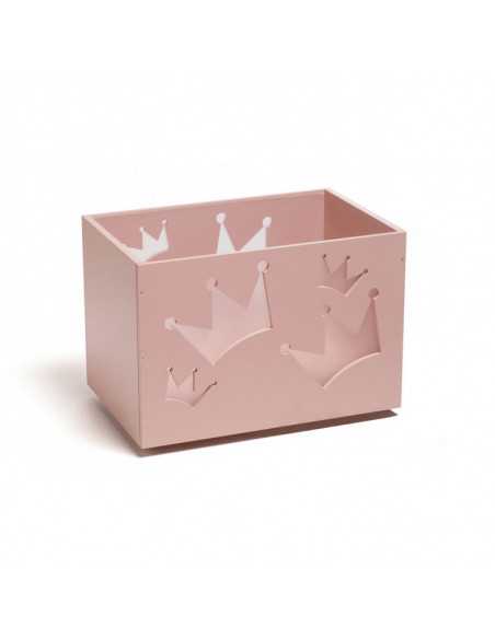 Juguetero Nature infantil de madera con ruedas - Dosy2