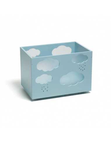 Juguetero Nature infantil de madera con ruedas - Dosy2