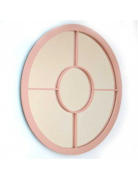 Espejo Feng Shui Redondo de Madera - Elegancia y Armonía - DOSY2