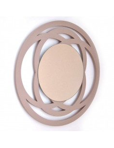 Espejo Redondo Decorativo Tribal de Madera - Dosy2 2