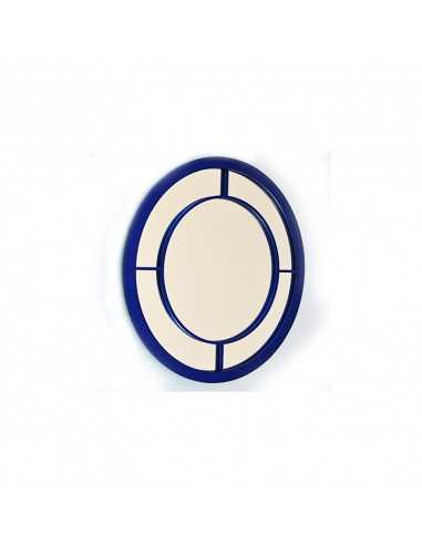 Espejo Redondo Navy de Madera - Dosy2, Elegancia Náutica