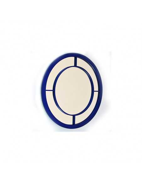 Espejo Redondo Navy de Madera - Dosy2, Elegancia Náutica