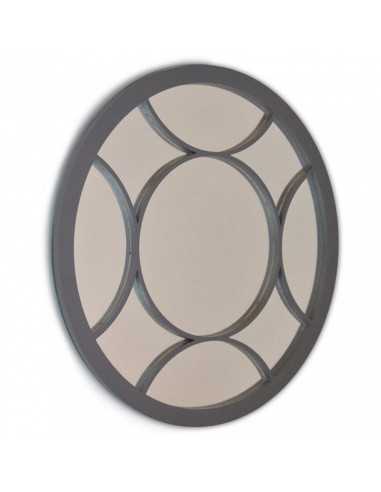 Espejo Chic Redondo de Madera Decorativo - Dosy2