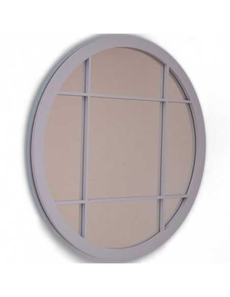 Espejo Decorativo Chic Redondo de Madera Lacada - Eleva tu Estilo con