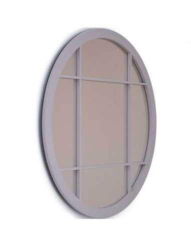 Espejo Decorativo Chic Redondo de Madera Lacada - Eleva tu Estilo con