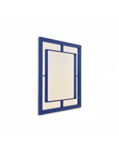 Espejo Cuadrado Navy de Madera Lacada | Decoración Minimalista