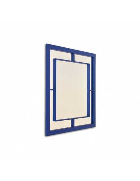 Espejo Cuadrado Navy de Madera Lacada | Decoración Minimalista