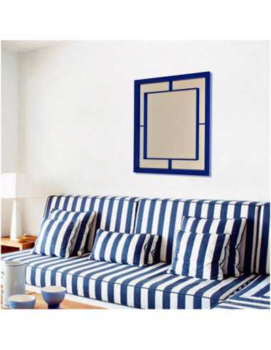 Espejo Cuadrado Navy de Madera Lacada | Decoración Minimalista