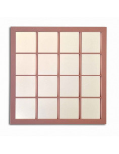 Ventana Classic - Espejo Cuadrado Decorativo de Madera por Dosy2