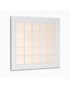 Espejo Cuadrado Clásico 25 Cuarterones de Madera - Dosy2 2