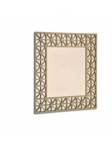 Espejo Decorativo Cuadrado de Madera Estrella - ¡Compra Ahora en Dosy2