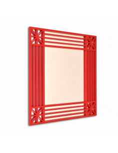 Espejo Cuadrado Kitsch Decorativo de Madera - Dosy2 2