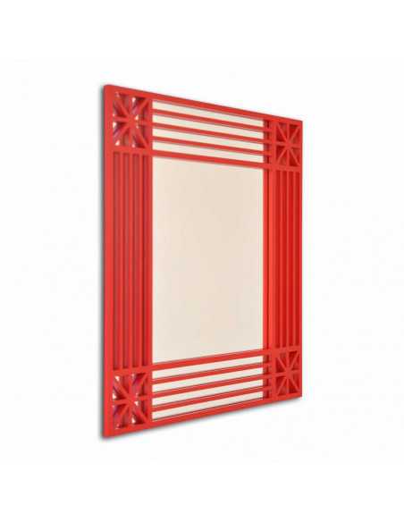 Espejo Cuadrado Kitsch Decorativo de Madera - Dosy2