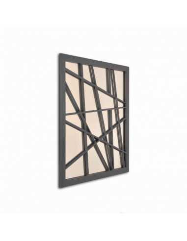 Espejo Decorativo Cuadrado Cubista de Madera - Dosy2