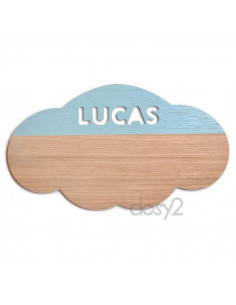 Silueta Nube Personalizada en Madera - Dosy2
