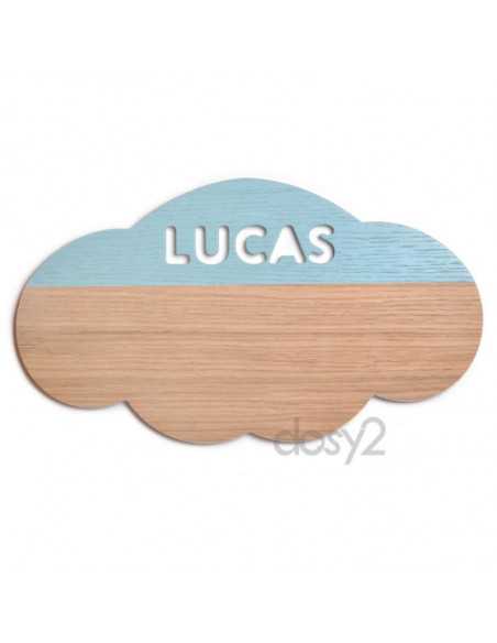 Silueta Nube Personalizada en Madera - Dosy2