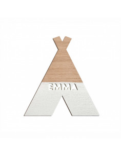 Silueta Tipi Personalizada en Madera - Dosy2 Decoración Infantil