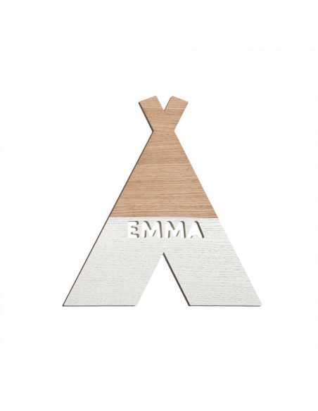 Silueta Tipi Personalizada en Madera - Dosy2 Decoración Infantil