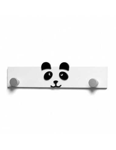 Percha Infantil Panda en Madera Lacada - Funcional y Adorable