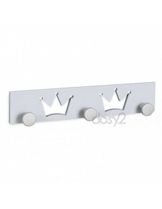 Perchero de Madera con Coronas Troqueladas - Dosy2 | Decoración Infant