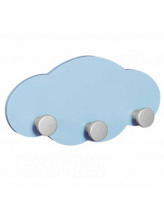 Percha Nube Grande de Madera Natural - Ideal para decoración infantil