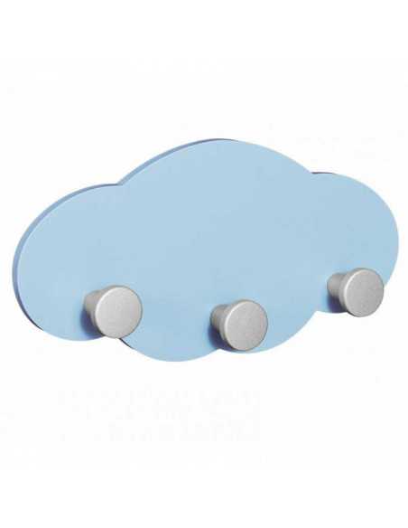 Percha Nube Grande de Madera Natural - Ideal para decoración infantil