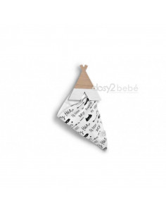 Percha de ropa en madera Natural - Dosy2 | Decoración y Funcionalidad