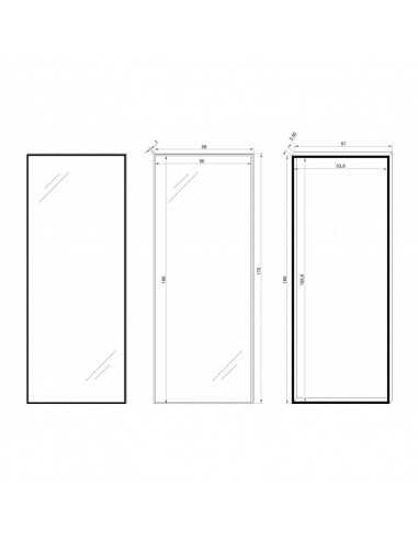 Armario con Espejo Completo 170x58 - Comodidad y Estilo | Dosy2