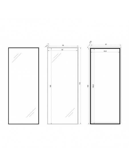 Armario con Espejo Completo 170x58 - Comodidad y Estilo | Dosy2