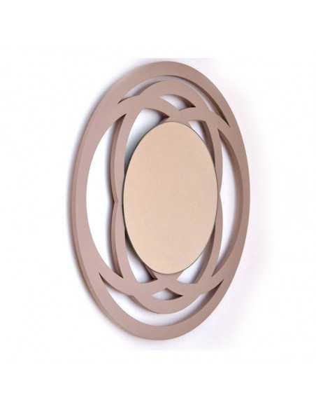 Espejo Redondo Decorativo Tribal de Madera - Dosy2