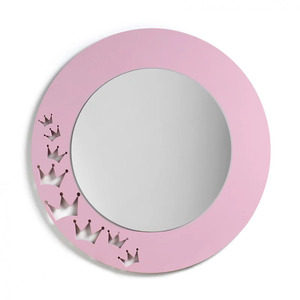 Espejos infantiles personalizados con formas troqueladas y colores bonitos.