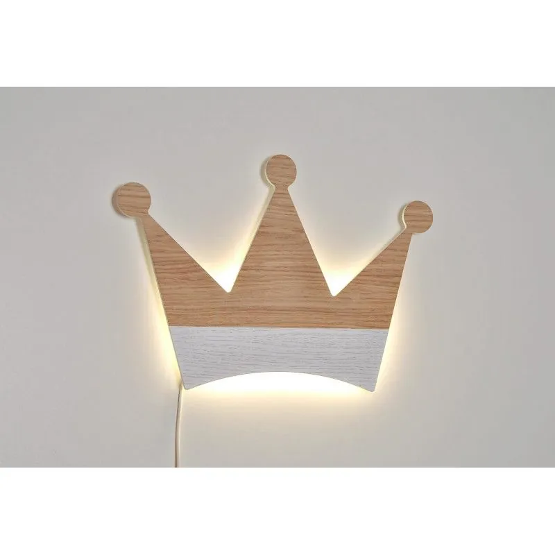 lampara decorativa madera lacada