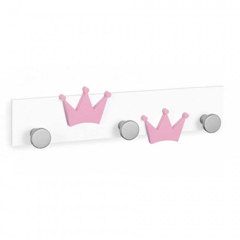 perchero de pared princesas rosado