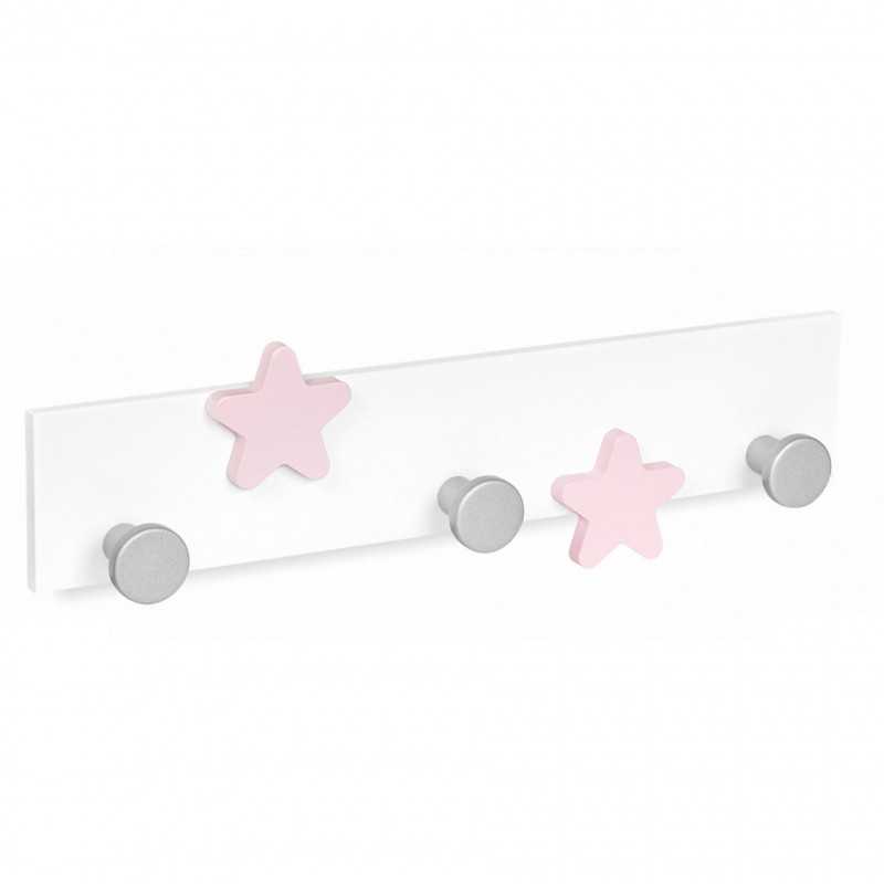 perchero de pared blanco 