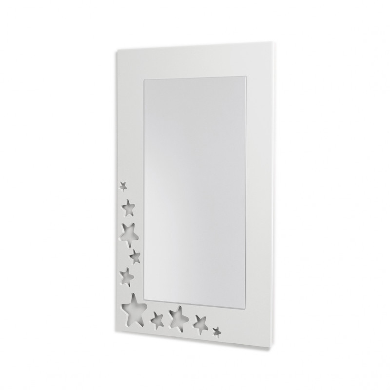 espejo blnaco madera lacada