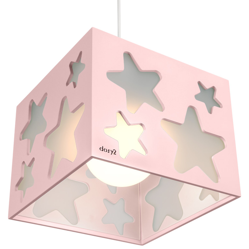 lampara de techo infantil rosa