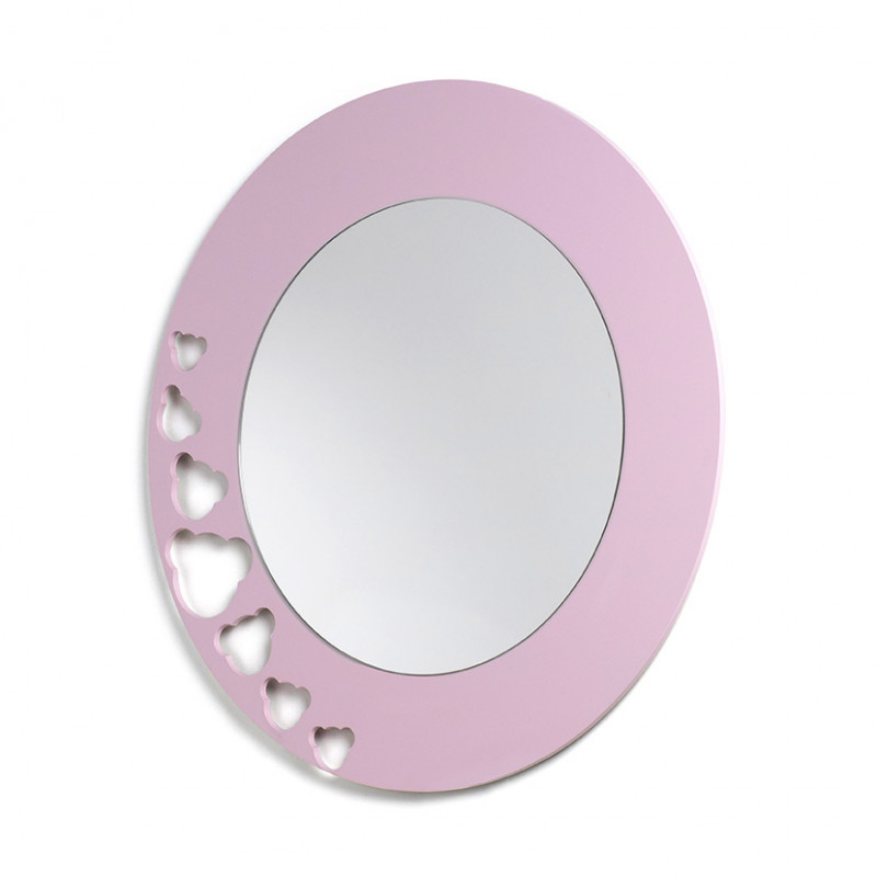 espejo rosado osos infantil